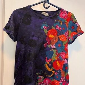Anthropologie Vanessa Virginia Floral Top Sz M